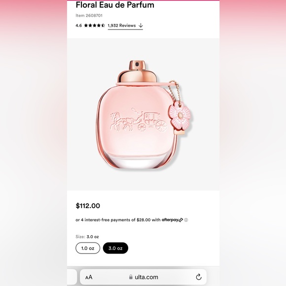 NIB Coach Floral Eau De Parfum 3 fl oz - Picture 8 of 8